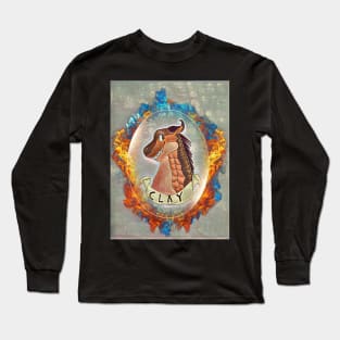 Wings of Fire inspiration! Clay the Dragon by L Gottshall Long Sleeve T-Shirt